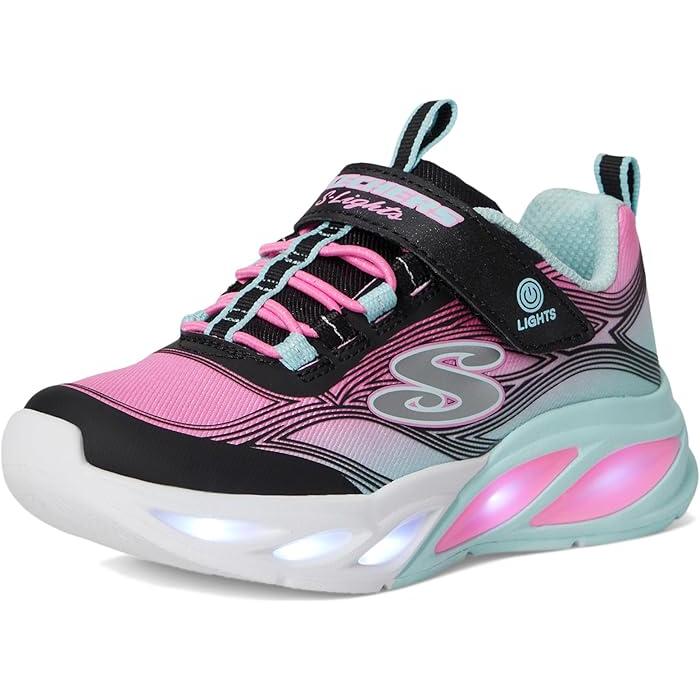みんなが選んでる！(取寄) スケッチャーズ スニーカー キッズ ガールズ コズミック グロウ SKECHERS KIDS girls Cosmic Glow 303712L Black/Multi 微調整可能