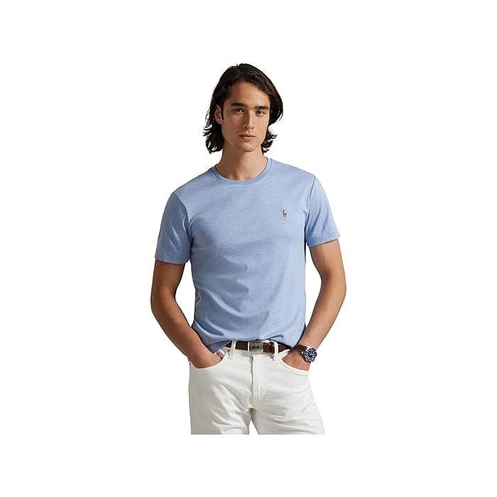 (取寄) ラルフローレン メンズ カスタム スリム フィット ソフト コットン T-シャツ Polo Ralph Lauren men Custom Slim Fit Soft Cotton T-Shirt White POLO RALPH LAUREN（ポロ・ラルフローレン） (取寄) ラルフローレン