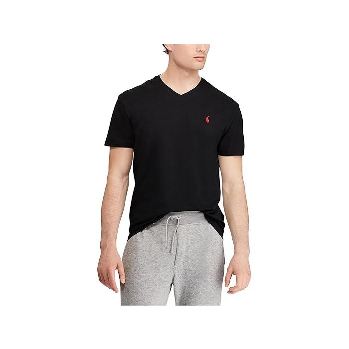 (取寄) ラルフローレン メンズ クラシック フィット V-ネック Tシャツ Polo Ralph Lauren men Classic Fit V-Neck T-Shirt RL Black POLO RALPH LAUREN（ポロ・ラルフローレン） P最大17倍1/1限定 (取寄