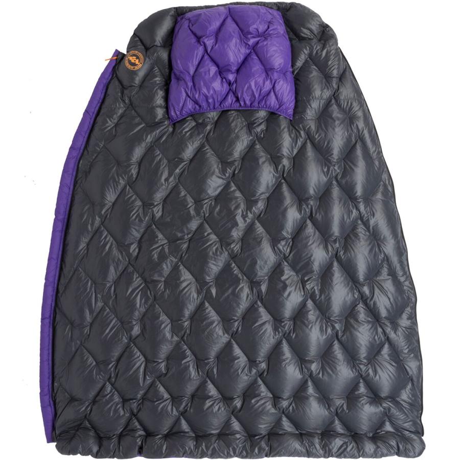 (取寄) ビッグアグネス フライ クリーク UL ジップ キルト: 50F ダウン Big Agnes Fly Creek UL Zip Quilt: 50F Down Asphalt/ Purple BIG AGNES（ビッグアグネス） (取寄) フライ クリーク UL ジップ
