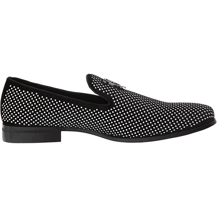 (取寄) ステイシー アダムス メンズ スワッガー スタデッド オーナメント ローファー Stacy Adams men  Swagger Studded Ornament Loafer Black/Silver 取寄) ステイシー アダムス メンズ スワッガー スタデッド
