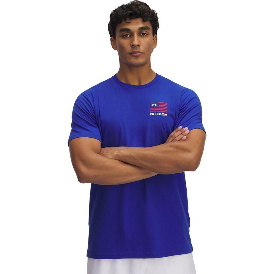 (取寄) アンダーアーマー メンズ フリーダム フロッグ ショート スリーブ T-シャツ Under Armour men Freedom Flag Short Sleeve T-Shirt Red/Midnight Navy UNDER ARMOUR（アンダーアーマー） (取寄) メンズ フリーダム レフト