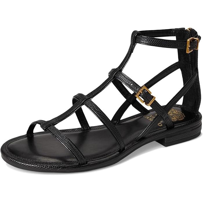 (取寄) ヴィンスカムート レディース グラディエーター フラッツ サンダル Vince Camuto women Luane Gladiator Flat Sandals Black VINCE CAMUTO（ヴィンスカムート） P最大17倍1/1限定 (取寄