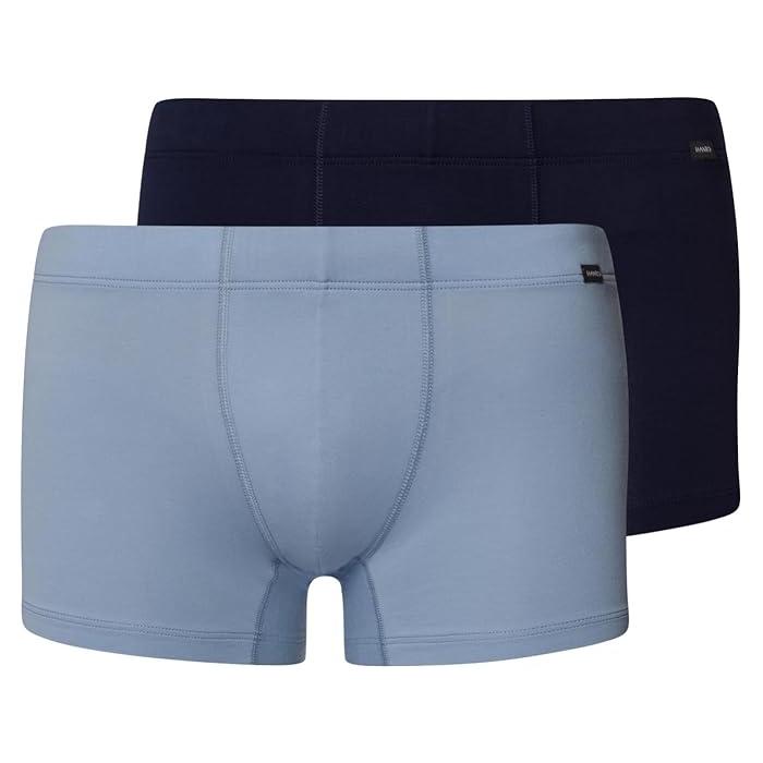 ☆新品☆HANRO メンズ ボクサーパンツ Mサイズ グレー・ブルー 2枚