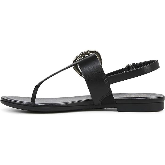 (取寄) ナチュラライザー レディース テイラー スリングバックス Naturalizer women Naturalizer Taylor Slingbacks Black Leather Naturalizer（ナチュラライザー） P最大21倍12/19-21限定 (取寄