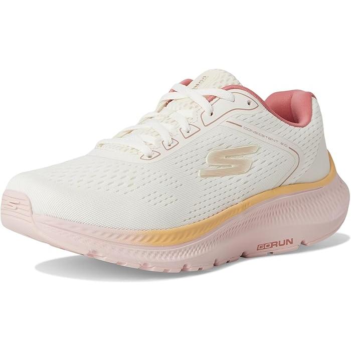 (取寄) スケッチャーズ レディース ゴー ラン コンシステント 2.0 マイル SKECHERS women Go Run Consistent 2.0 Mile Natural/Pink SKECHERS（スケッチャーズ） (取寄) スニーカー レディース ゴー ラン
