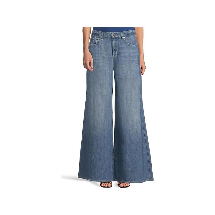 (取寄) セブンフォーオールマンカインド レディース ウィロー ワイド クロップ 7 For All Mankind women Willow Wide Crop Linen Ostuni 1 7 For All Mankind (取寄) セブンフォーオールマンカインド レディース