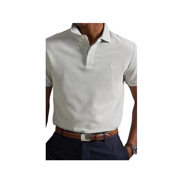 (取寄) ラルフローレン メンズ クラシック ストレッチ オックスフォード メッシュ ポロ シャツ Polo Ralph Lauren men Classic Stretch Oxford Mesh Polo Shirt Sky Lavender/White POLO RALPH LAUREN（ポロ・ラルフローレン） (取寄) ラルフローレン