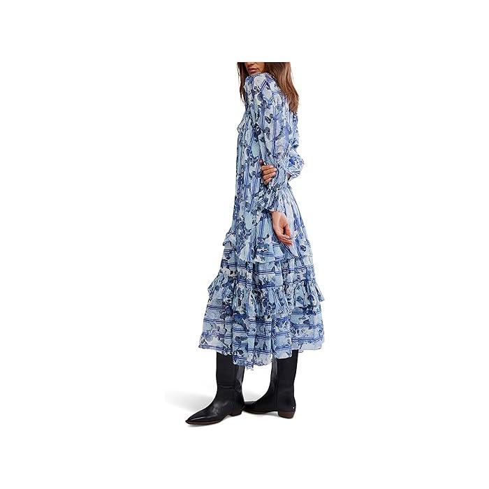 (取寄) フリーピープル レディース ガーデン ワンダーズ マキシ Free People women Garden Wonders Maxi Blue Combo FREE PEOPLE（フリーピープル） P最大17倍1/1限定 (取寄) レディース
