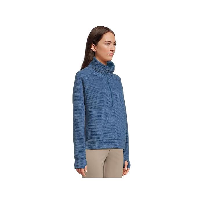 (取寄) エルエルビーン レディース リッジニット ハーフ ジッパー プルオーバー L.L.Bean women Ridgeknit Half Zipper Pullover Dark Marine Blue