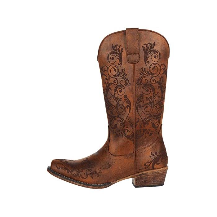 (取寄) ローパー レディース トール スタッフ Roper women  Tall Stuff Tan Faux Leather 取寄) ローパー レディース トール スタッフ Roper women Tall Stuff