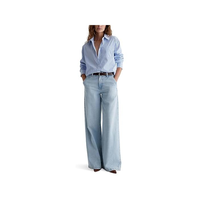 (取寄) AGジーンズ レディース ステラ ミッドライズ ワイド レッグ パラッツォ ジーンズ イン エスカレート AG Jeans women Stella Mid-Rise Wide Leg Palazzo Jeans in Escalate Escalate P最大17倍1/1限定 (取寄) AGジーンズ レディース ステラ ミッドライズ