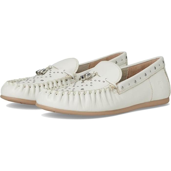 (取寄) フライ レディース ナヤ スタッズ モック Frye women Naya Stud Moc White Frye（フライ） P最大17倍1/1限定 (取寄) レディース ナヤ スタッズ