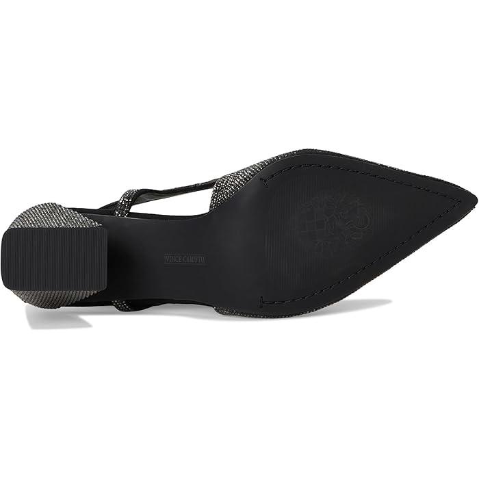 (取寄) ヴィンスカムート レディース ラインストーン ブロック ヒール スリングバック ポンプ Vince Camuto women Vince Camuto Sindreea Rhinestone Block Heel Slingback Pump Anthracite VINCE CAMUTO（ヴィンスカムート） (取寄) レディース ラインストーン