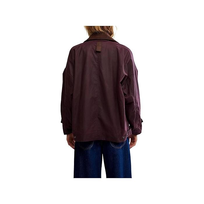 (取寄) フリーピープル レディース ウィー ザ フリー コリ ワックスド ジャケット Free People women We The Free Cori Waxed Jacket Port  FREE PEOPLE（フリーピープル） (取寄) レディース ウィー ザ フリー