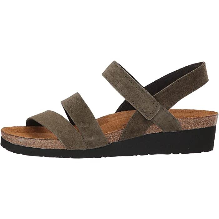 取寄) ナオト レディース ケーラ Naot women Kayla Oily Olive Suede