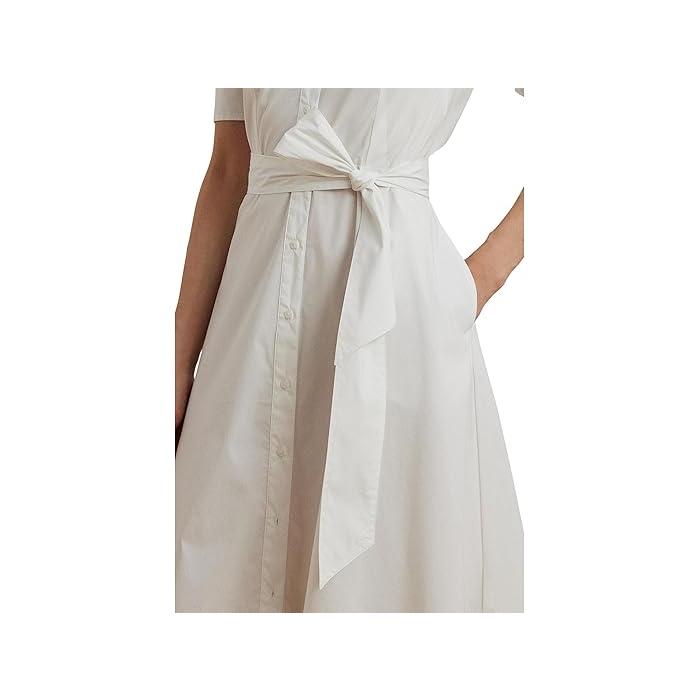 (取寄) ローレン ラルフローレン レディース コットンブレンド シャツドレス Lauren Ralph Lauren women Cotton-Blend Shirtdress White LAUREN RALPH LAUREN（ローレン ラルフローレン） (取寄) ローレン