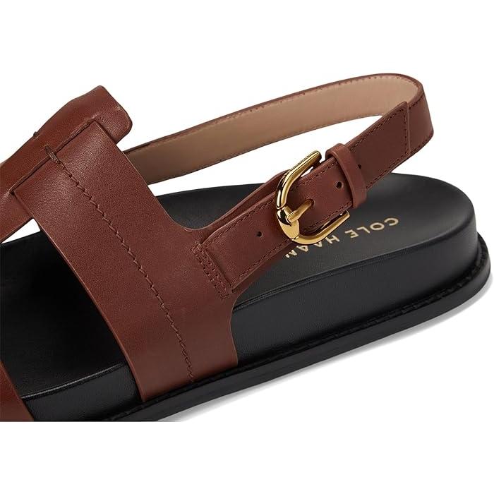 (取寄) コールハーン レディース マーリー フィッシャーマン フットベッド サンダル Cole Haan women Marlee Fisherman Footbed Sandals Dark Cuoio Leather COLE HAAN（コールハーン） (取寄) レディース マーリー