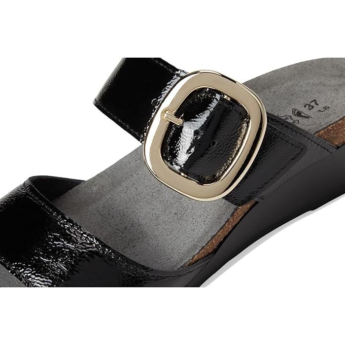 (取寄) ナオト レディース マジック Naot women Magic Black Crinkle Patent Leather P最大17倍1/1限定 (取寄) ナオト レディース マジック Naot women