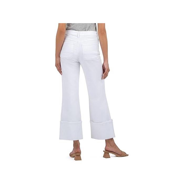 (取寄) カット フロム ザ クロス レディース シャーロット ハイ-ライズ-ファブ アブ-キュロット イン エクリュ KUT from the Kloth women Charlotte High-Rise-Fab Ab-Culottes In Ecru Ecru 取寄) カット フロム ザ クロス レディース シャーロット ハイ ライズ