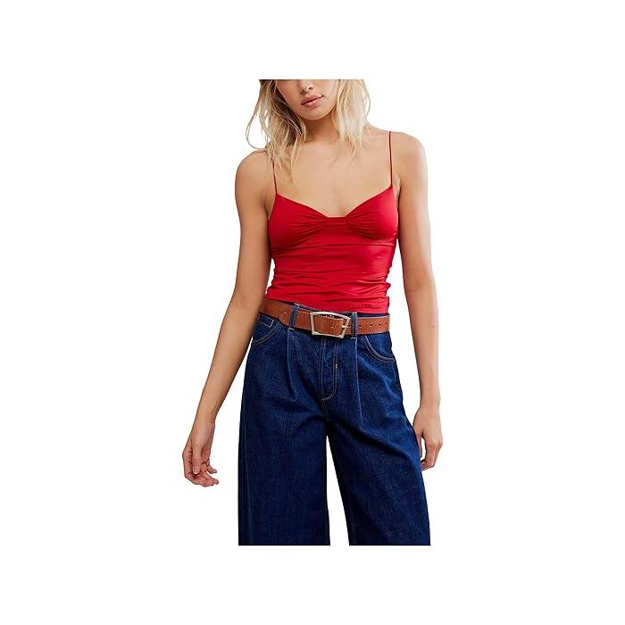 (取寄) フリーピープル レディース マイ ウェイ トライアングル カミ Free People women My Way Triangle Cami Deep Cherry FREE PEOPLE（フリーピープル） (取寄) レディース マイ ウェイ