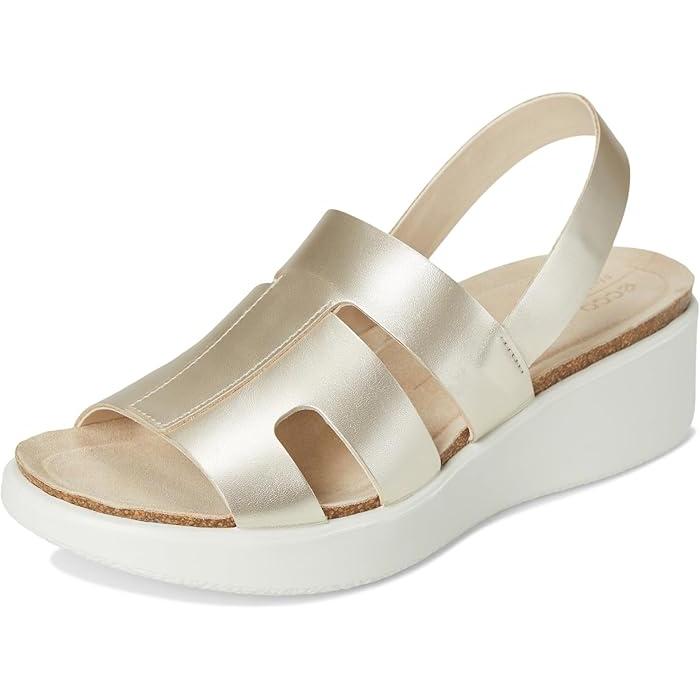 (取寄) エコー レディース フロート ウェッジ コルク オアシス サンダル ECCO women Flowt Wedge Cork Oasis Sandal Black ecco（エコー） (取寄) レディース フロート ウェッジ コルク オアシス