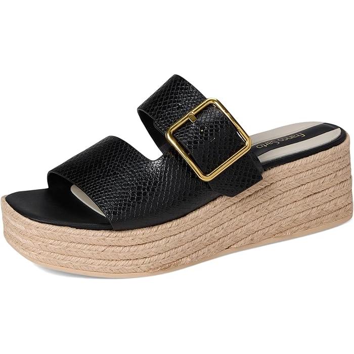 (取寄) フランコ サルト レディース スライド サンダル Franco Sarto women L-taziana Slide Sandals Black Snake Print P最大17倍1/1限定 (取寄) フランコ サルト レディース スライド