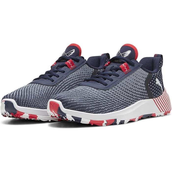 (取寄) プーマ ゴルフ メンズ プーマ X ヴァリション フュージョン クラッシュ スポーツ PUMA Golf men Puma X Volition Fusion Crush Sport Deep Navy/Strong Red/Puma White PUMA（プーマ） (取寄) ゴルフ メンズ X ヴァリション フュージョン