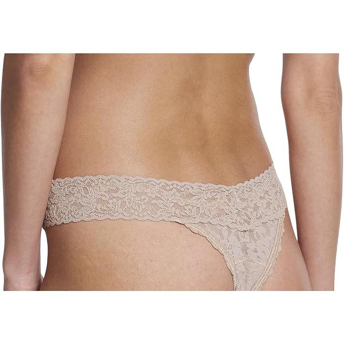 (取寄) ハンキー パンキー レディース シグニチャー リークプルーフ オリジナル ライズ トング Hanky Panky women Signature Lace Leakproof Original Rise Thong Granite 取寄) ハンキー パンキー レディース シグニチャー リークプルーフ