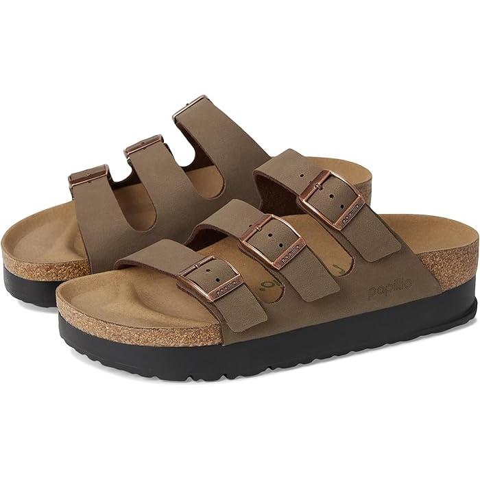 (取寄) ビルケンシュトック レディース パピリオ バイ フロリダ プラットフォーム - ビーガン Birkenstock women Papillio by Florida Platform - Vegan Black BIRKENSTOCK（ビルケンシュトック） (取寄) レディース パピリオ バイ