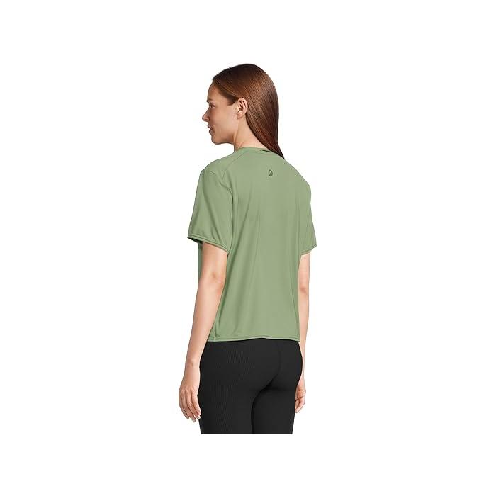 (取寄) マーモット レディース クルー ショート スリーブ Marmot women AirExchange SolarShield Crew Short Sleeve Agate Green Marmot（マーモット） P最大17倍1/1限定 (取寄) レディース クルー