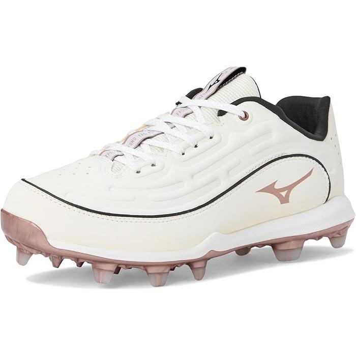 (取寄) ミズノ レディース フィンチ エリート 6 ロー TPU ソフトボール クリーツ Mizuno women Finch Elite 6 Low TPU Softball Cleats White/Rose Gold MIZUNO（ミズノ） (取寄) レディース フィンチ エリート 6 ロー TPU