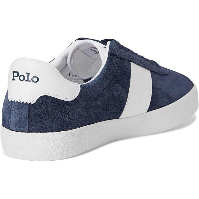 (取寄) ラルフローレン メンズ コート バルク レザー-スエード スニーカー Polo Ralph Lauren men Court Vulc Leather-suede Sneaker Navy POLO RALPH LAUREN（ポロ・ラルフローレン） P最大17倍1/1限定 (取寄