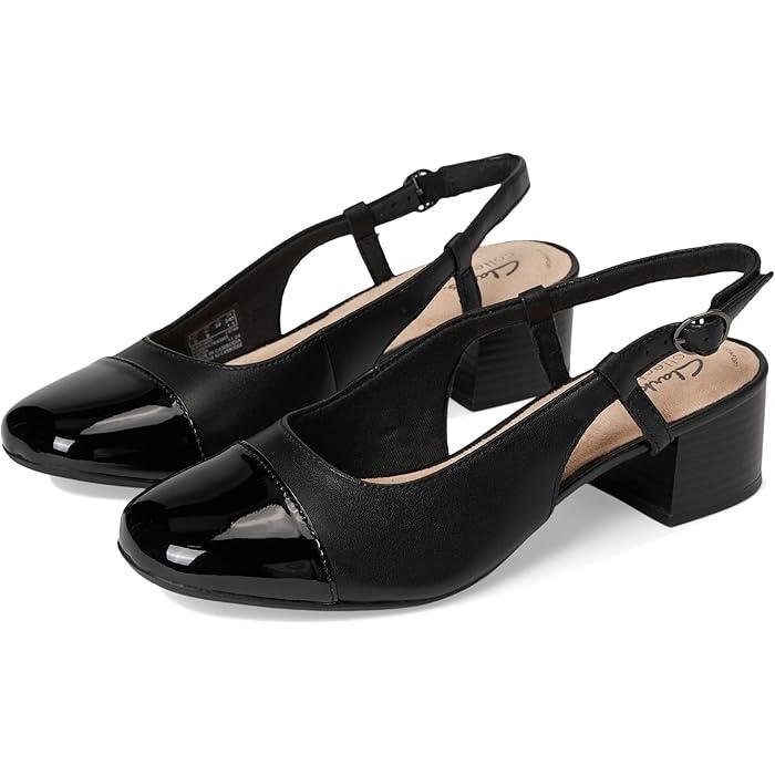 (取寄) クラークス レディース マリリン ロゼ Clarks women Marilyn Rose Black Combi Leather Clarks（クラークス） (取寄) シューズ レディース マリリン ロゼ