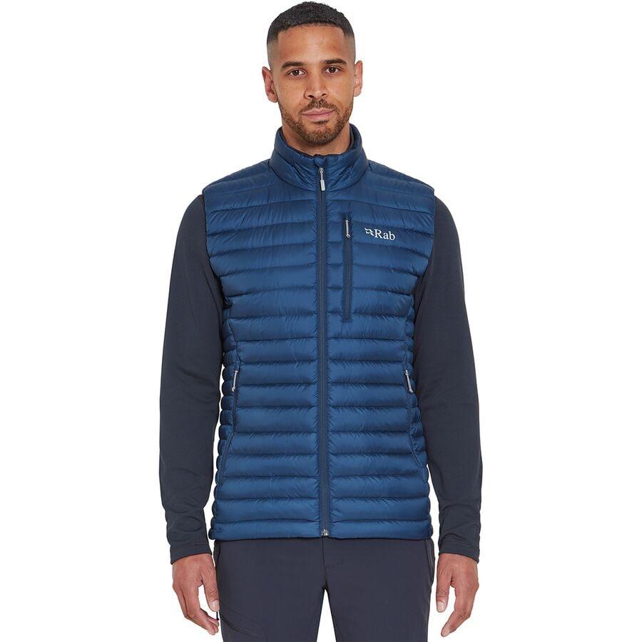 【OUTDR】 Rab ラブ マイクロライトベスト サイズM パーテックス 750FP グースダウン Microlight Vest Twillght Pertex Men's Microlight Down Vest | Rab® US
