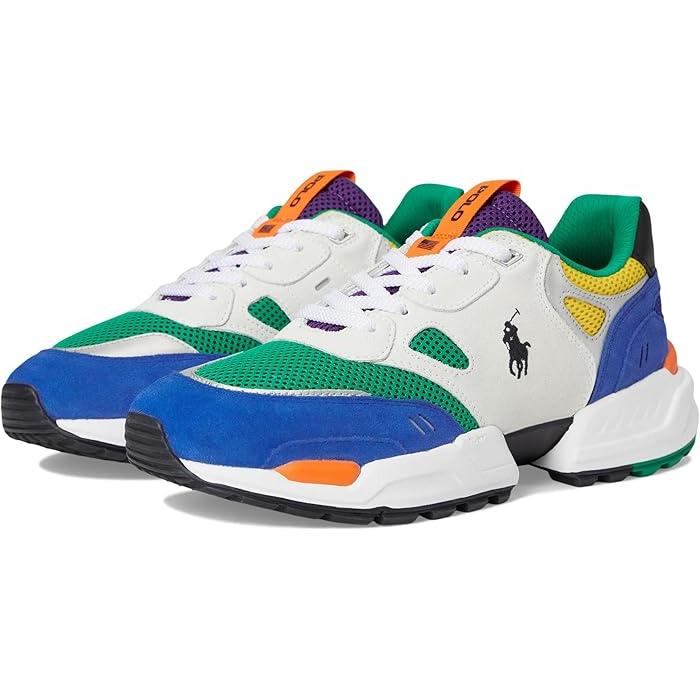 (取寄) ラルフローレン メンズ ジョガー スエード アンド メッシュ スニーカー Polo Ralph Lauren men Jogger Suede & Mesh Sneaker Multi Colorblock POLO RALPH LAUREN（ポロ・ラルフローレン） (取寄) ラルフローレン