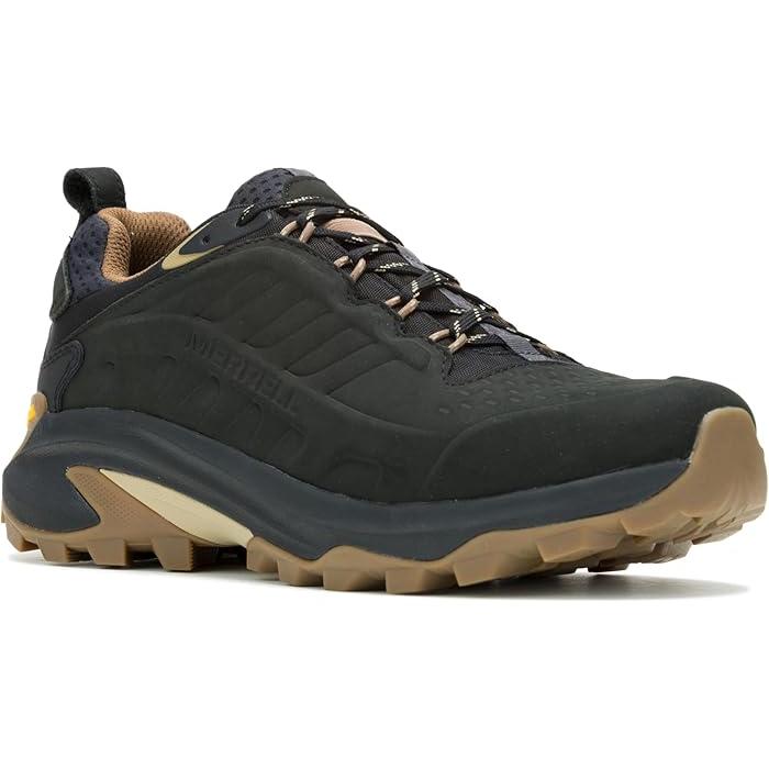 (取寄) メレル メンズ モアブ スピード 2 レザー ミッド ウォータープルーフ Merrell men Merrell Moab Speed 2 Leather Mid Waterproof Black MERRELL（メレル） (取寄) メンズ モアブ スピード 2 レザー