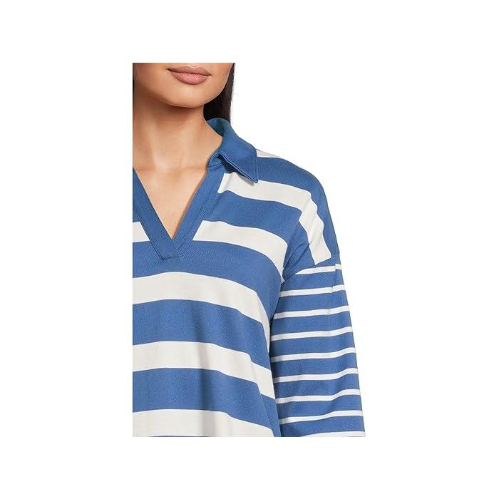 (取寄) エルエルビーン レディース ヘリテージ マリナー スプリットネック ポロ ブロック ストライプ L.L.Bean women Heritage Mariner Split-Neck Polo Blocked