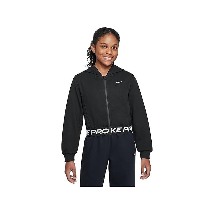 (取寄) ナイキ キッズ レディース プロ フリース ドライ-フィット フル-ジップ ブーディ (ビッグ キッド) Nike Kids women Pro Fleece Dri-fit Full-zip Hoodie (Big Kid) Platinum Violet/Platinum Violet/Black NIKE（ナイキ） (取寄) キッズ ガールズ プロ フリース ドライ