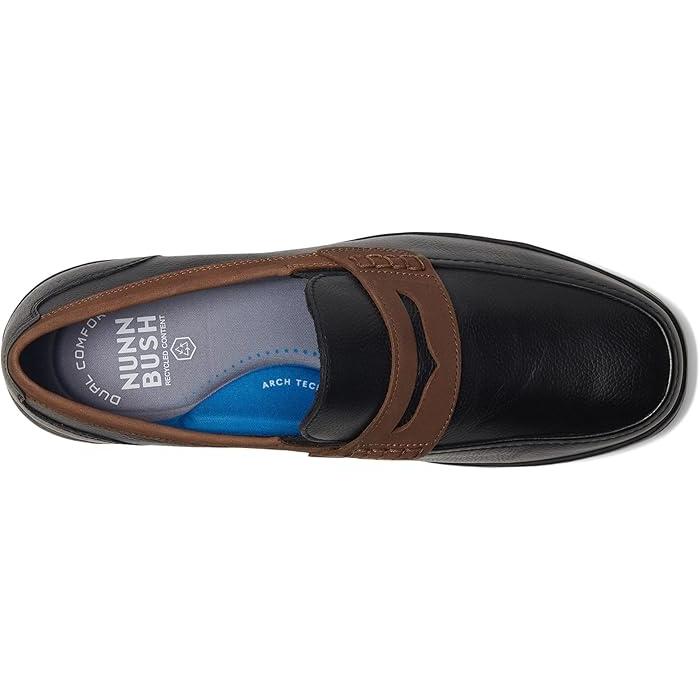 取寄) ナン ブッシュ メンズ ルカ モカシン トゥ ペニー ローファー