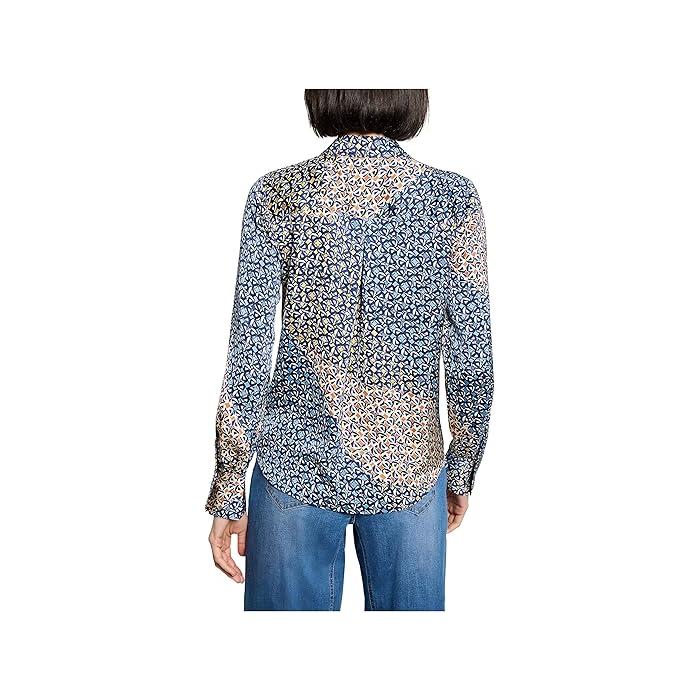 (取寄) ニックゾー レディース ピティート モノグラム ミックス トップ NIC+ZOE women Petite Monogram Mix Top Blue Multi 取寄) ニックゾー レディース モノグラム ミックス トップ NIC+ZOE