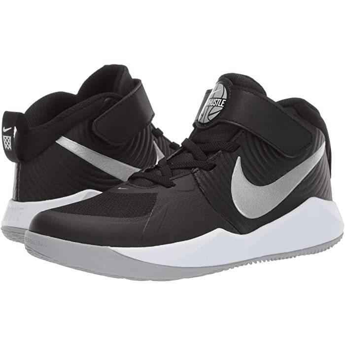 愛用 ナイキ Grey White Silver Wolf Black Metallic Kid Little 9 D Hustle Team Kids Nike キッズ リトル 9 D ハッスル チーム キッズ P最大27倍本日限定 ナイキ スポーツ バスケットボールシューズ バッシュ キッズ バスケットボール Www Fonsti Org