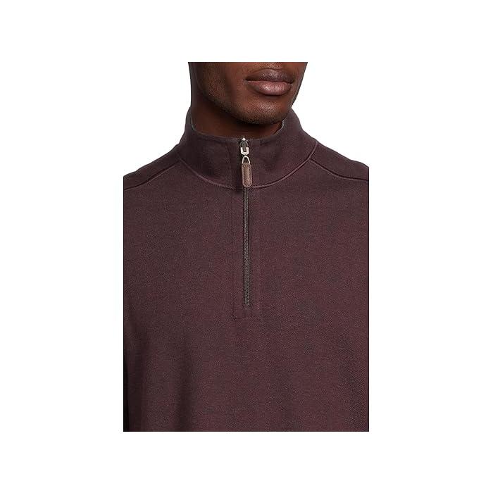 (取寄) ジョンストン&マーフィー メンズ リバーシブル ソリッド クォーター-ジップ Johnston & Murphy men Reversible Solid Quarter-zip White/Storm JOHNSTON&MURPHY（ジョンストンアンドマーフィー） (取寄