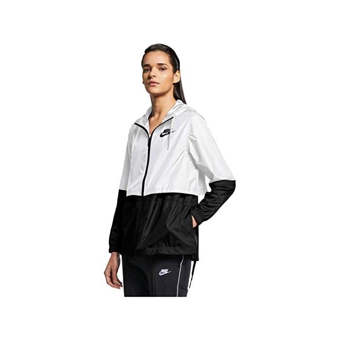 季節のおすすめ商品 Nsw Women S Nike ウーブン ジャケット Nsw レディース 取寄 ナイキ レディース ウィンドブレーカー ジャケット ナイキ Jacket White Black Black Black Woven ウエア