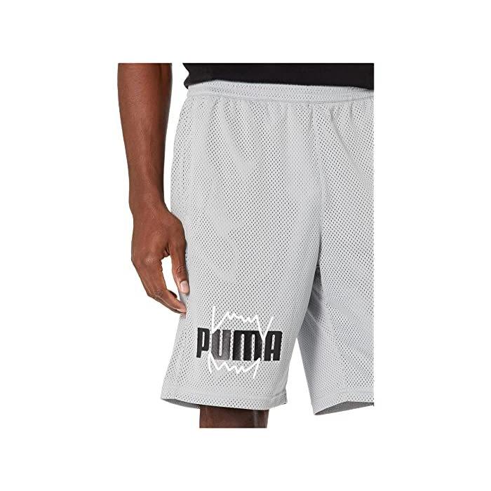 取寄)プーマ メンズ メッシュ プラクティス ショーツ PUMA Men's Mesh Practice Shorts Quarry 【正規取扱店】