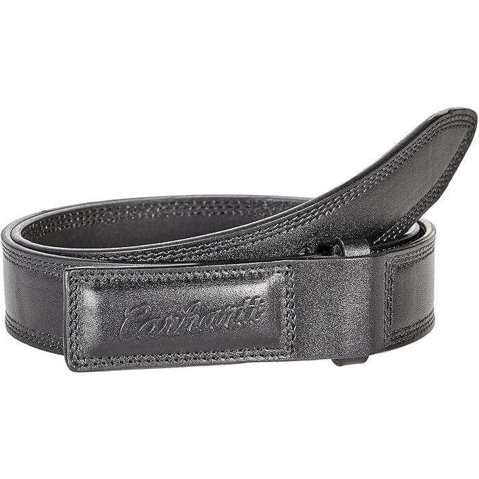 (取寄) カーハート ブライドル レザー スクラッチレス ベルト Carhartt Carhartt Bridle Leather Scratchless Belt Black/Black Finish Carhartt（カーハート） (取寄) ブライドル レザー スクラッチレス