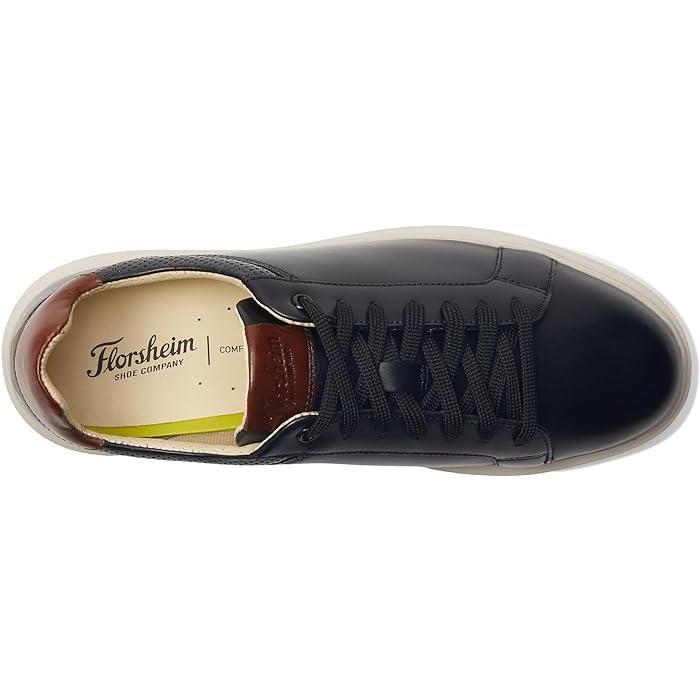 (取寄) フローシャイム メンズ ソーシャル レース トゥ トゥ スニーカー Florsheim men Florsheim Social Lace To Toe Sneaker Black/White Sole Florsheim（フローシャイム） P最大17倍1/1限定 (取寄) メンズ