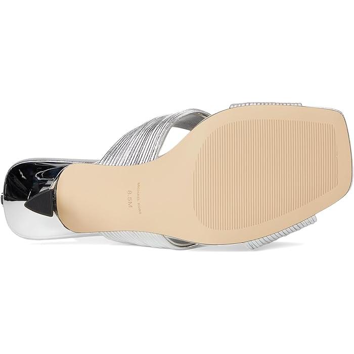 (取寄) マイケルコース レディース アレッシア ミュール サンダル MICHAEL Michael Kors women Alessia Mule Sandal Silver MICHAEL KORS（マイケルコース） P最大12倍12/30限定 (取寄