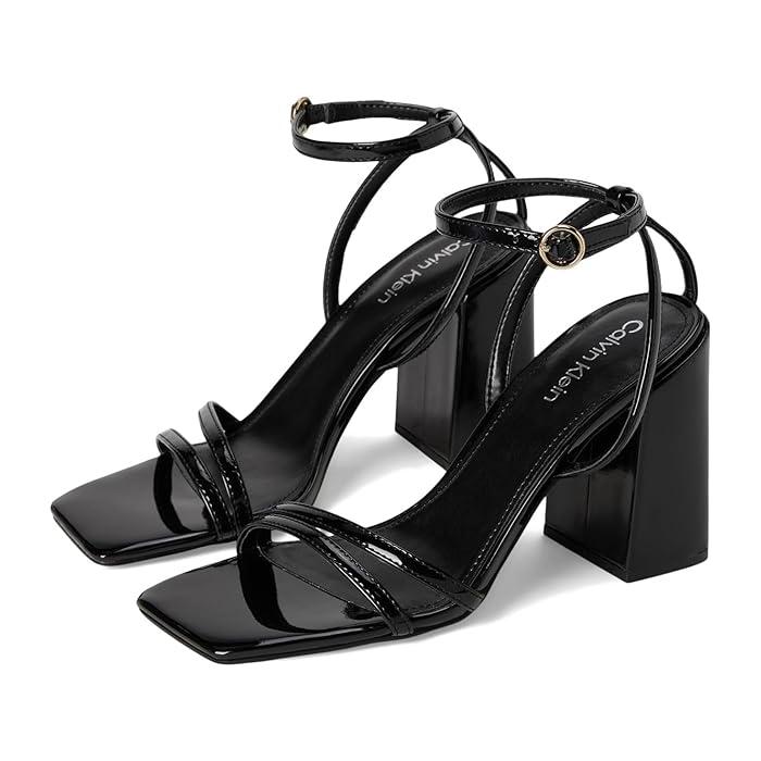 (取寄) カルバンクライン レディース サッサ   women   Sassa Black Patent Calvin Klein（カルバン・クライン） (取寄) レディース サッサ Calvin