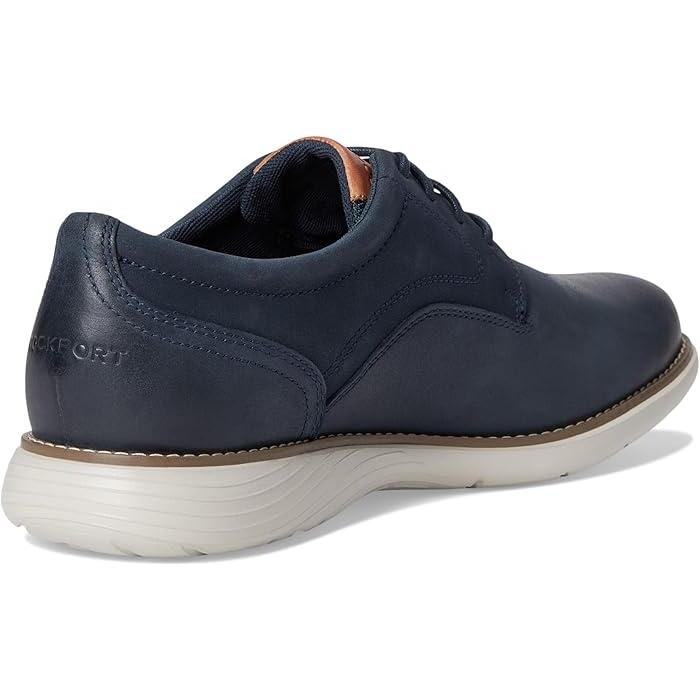 (取寄) ロックポート メンズ ギャレット プレーン トゥ Rockport men Rockport Garett Plain Toe Dark Blue Leather ROCKPORT（ロックポート） (取寄) メンズ ギャレット プレーン トゥ